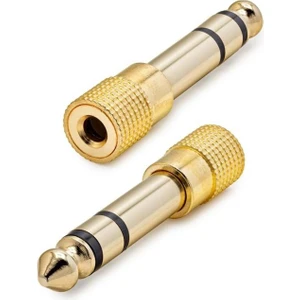 Çevirici Jack 6.3mm Erkek To 3.5mm Dişi Metal Gold Hadron HDX-1264