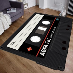 Eski Kaset Şeklinde Süngerli Yüzey -Kaymaz Taban Halı