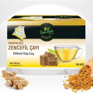 Tanla Baba Zencefil Çayı 500 gr Propolis ve Zerdeçal İçeren Ferahlatıcı Bitki Çayı