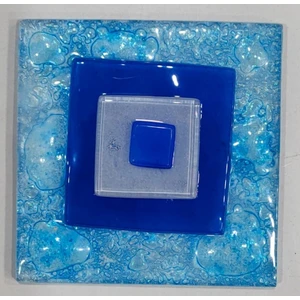 Şeker Portakalım Nazar Boncuk Desenli Banyo Cam Gider Kapağı Süsü Tekli Ölçü :10X10 cm