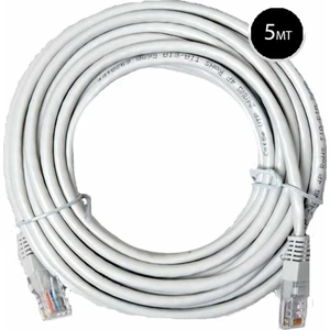 Ata Elektronik 5mt 5 Metre RJ45 - Cat5 Cat 5 Modem ile Tv Box Cihaz Alıcı Arası Internet Ethernet Kablo