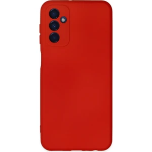 Caseart Samsung Galaxy A04S Kapak Içi Kadife Kamera Korumalı Lansman Silikon Kılıf - Kırmızı