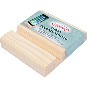 Masaüstü Ahşap Telefon Tutucu Kaydırmaz Tabanlı