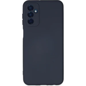 Case World Samsung Galaxy A04S ile Uyumlu Kapak Içi Kadife Kamera Korumalı Lansman Silikon ile Uyumlu Kılıf - Koyu Mavi