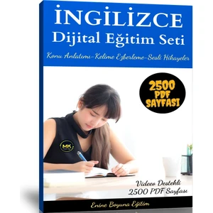 Enine Boyuna Eğitim Ingilizce Dijital Eğitim Seti (2500 Pdf Sayfası ve Kodlarla Ingilizce)