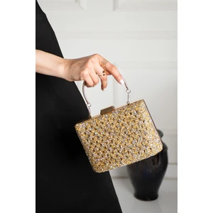 Impolo Lily Altın  Kadın Abiye El Çanta 14X20 Ebat