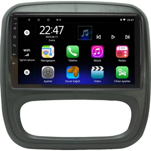 Renault Trafic Android 12 Kablosuz Carplay Navigasyon Multimedya Ekran Teyp - MY-0609W-RENAULT Trafic