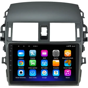 Toyota Corolla Android 12 Kablosuz Carplay Navigasyon Multimedya Ekran Teyp - MY-0609W-TOYOTA Corolla