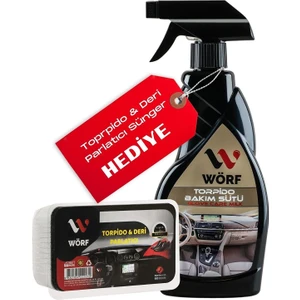 Wörf Oto Torpido Parlatıcı Bakım Sütü 500 ml & Parlatıcı Sünger Hediyeli