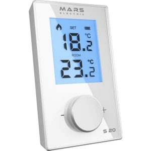 Mars Elektrik Mars S20 Kablosuz Dijital Oda Termostatı Beyaz