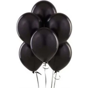 Siyah Balon 10 Adet - 12 Inc 30 cm Parti Balonu