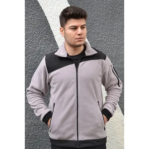 Tam Fermuarlı Cepli Polar Antipilling