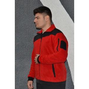 Tam Fermuarlı Cepli Polar Antipilling