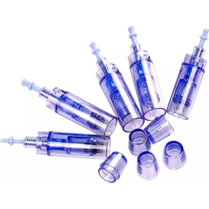 5 Adet Nano Pin Dermapen Bb Glow Serum Fondöten Orijinal Dermapen Iğne Kartuşu Mavi Soketli