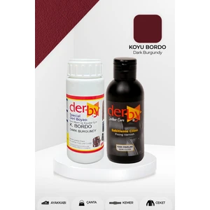 Special Deri Boyası ve Cilası - 2'li Set / Mont - Eşya - Çanta - Cüzdan - Kemer 100 ml - Kartela Renkleri