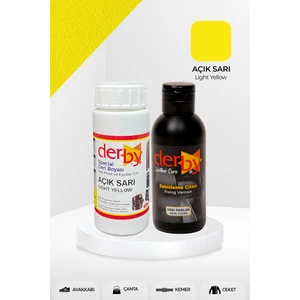 Special Deri Boyası ve Cilası - 2'li Set / Mont - Eşya - Çanta - Cüzdan - Kemer 100 ml - Kartela Renkleri
