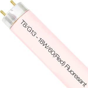 Pink 18W Kırmızı T8 G13 Floresan Ampul 5 Adet