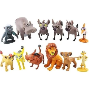 12 Adet Aslan Kral Simba Timon Pumbaa Şekil Oyuncak(Yurt Dışından)