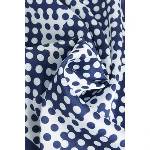 ALTINYILDIZ CLASSICS Erkek Lacivert-beyaz Desenli Mendil