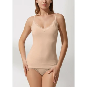 Soft Touch Lacy Ince Askılı Atlet
