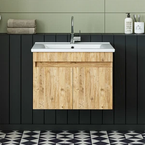 Lavabolu Atlantik Mat Mdf 65 cm Banyo Alt Dolabı