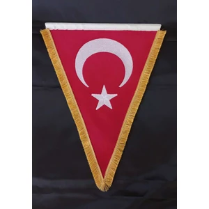 Ötüken Giyim Ayyıldız Işlemeli Kadife Flama