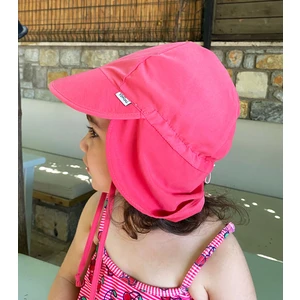 Flap Lejyoner, Ense Korumalı, Boyundan Bağlamalı, Çocuk Bebek Güneş Şapka, Ekoteks 100 Sertifikalı Rose