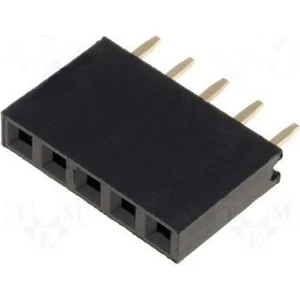 5 Pin Tek Sıra Dişi Header 180 Derece 1x5 Pin 2.54MM Soket Konnektör