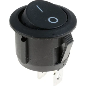 Yuvarlak 2 Pin Anahtar Rocker Switch Mini Buton Kcd1 Siyah 16MM