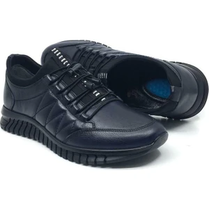 Deri Erkek Günlük Casual Rahat Kışlık Streçli Ayakkabı 40-44