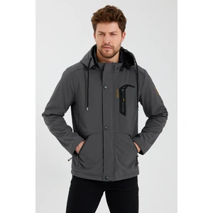 Su ve Rüzgar Geçirmez Içi Kürklü Softshell Erkek Mont