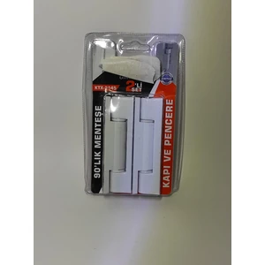 Pvc Pimapen Kapı ve Pencere Menteşesi 2'lik Set 90'lık Menteşe Beyaz