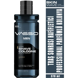 Tıraş Sonrası Ferahlatıcı Profesyonel Parfümlü Kolonya - Vasso Men Golden 370 ml 8699216347454