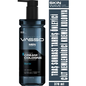 Tıraş Sonrası Tahrişi Önleyici Kremli Kolonya (Balsam) Vasso Men Blue Ice 370 ml 8699216347423