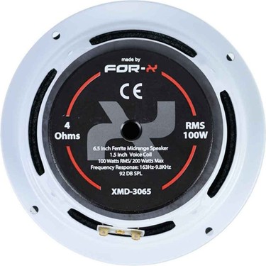 For-X XMD-3065 Oto Araç Ses Sistemi Uyumlu Midrange 16 cm Fiyatı
