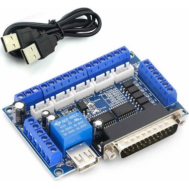 Alkatronik Mach3 5 Eksen Lpt Cnc Kontrol Kartı Step Motor Fiyatı