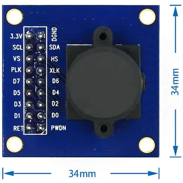 Alkatronik OV7670 Kamera Modülü Cmos Görüntü Sensörü 640X480 Fiyatı