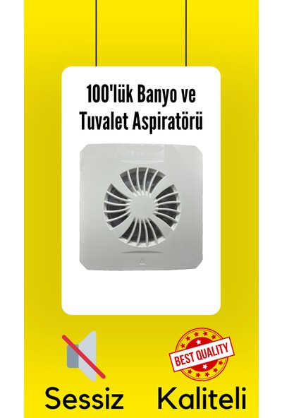 Akiş 100'LÜK Banyo Tuvalet Aspiratör Havalandırma Fanı