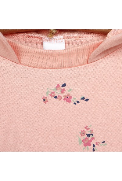 Tuffy Flowers Girl Kapüşonlu Çıtır Çiçek Desenli Sweatshirt - Tayt Takım