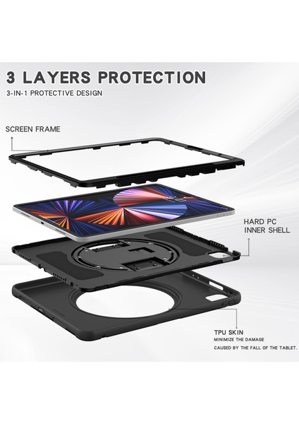 iPad Pro Için Tablet Kılıfı - Siyah (Yurt Dışından) indirimleri