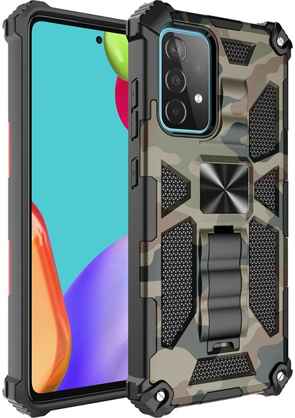 For Samsung Galaxy A33 5g Kamuflaj Zırh Ağır Korumak Cep Telefonu Kılıfı (Yurt Dışından)
