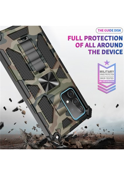 For Samsung Galaxy A33 5g Kamuflaj Zırh Ağır Korumak Cep Telefonu Kılıfı (Yurt Dışından) fırsatları