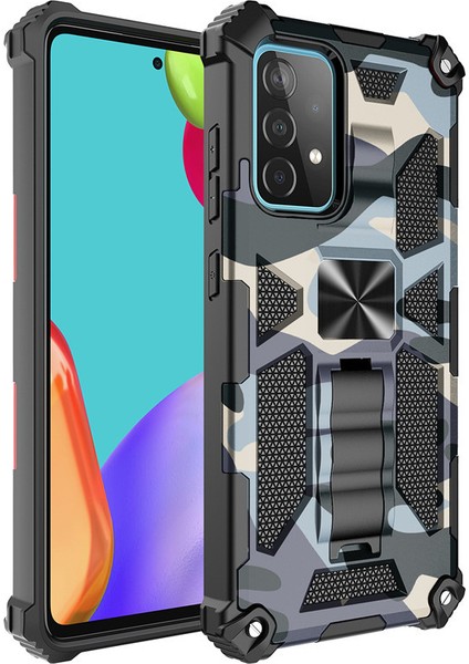 For Samsung Galaxy A33 5g Kamuflaj Zırh Ağır Korumak Cep Telefonu Kılıfı (Yurt Dışından)