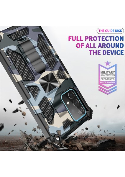 For Samsung Galaxy A13 4g Kamuflaj Zırh Ağır Korumak Cep Telefonu Kılıfı (Yurt Dışından) modelleri