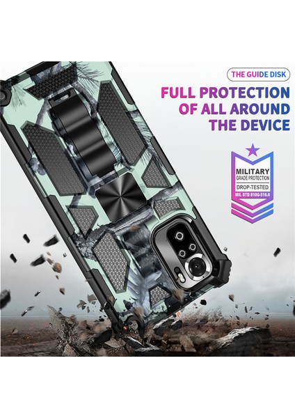 For Xiaomi Redmi Note 11S Kamuflaj Zırh Ağır Korumak Cep Telefonu Kılıfı (Yurt Dışından)