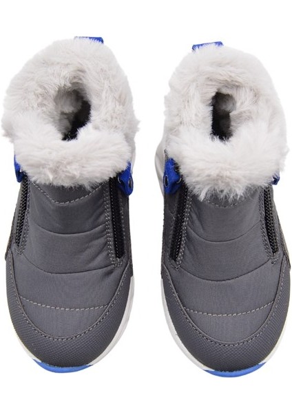 Waly Çift Fermuarlı Içi Peluş Kürklü Paraşüt Kumaş Erkek Çocuk Bot Füme fırsatları