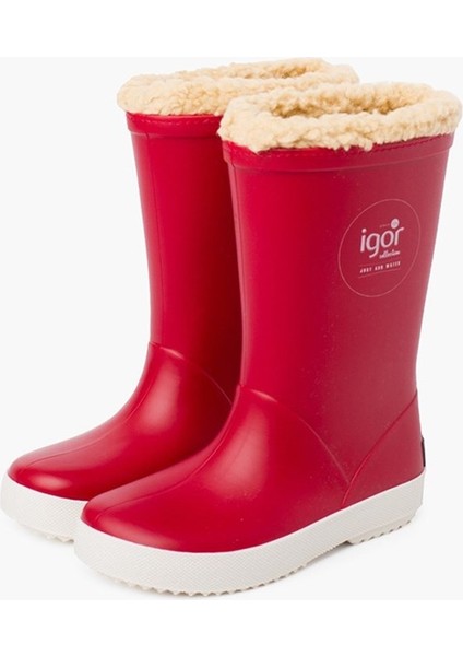 W10207 Splash Nautico Borreguito Igor Marka Unisex Içi Kürklü Yağmur Çizmesi Kırmızı fiyatları
