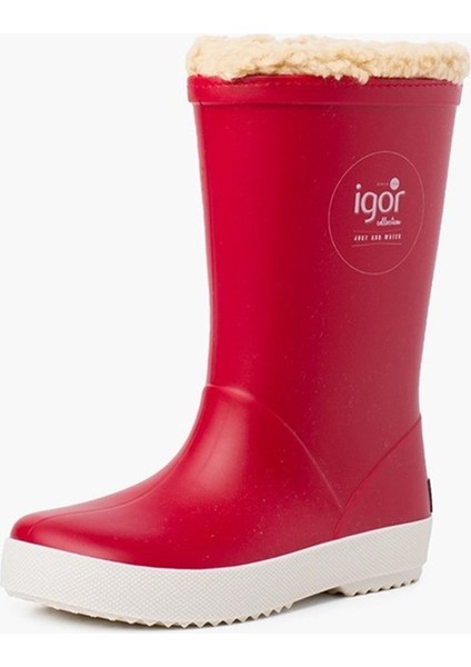 W10207 Splash Nautico Borreguito Igor Marka Unisex Içi Kürklü Yağmur Çizmesi Kırmızı fırsatları