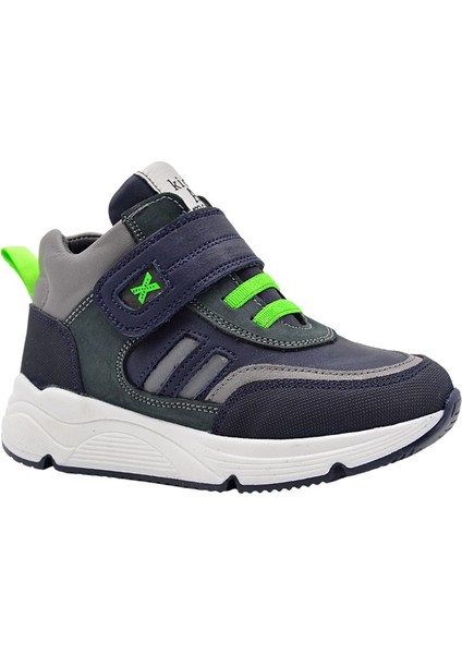 Extreme Tek Cırtlı Deri Erkek Çocuk Bot Lacivert