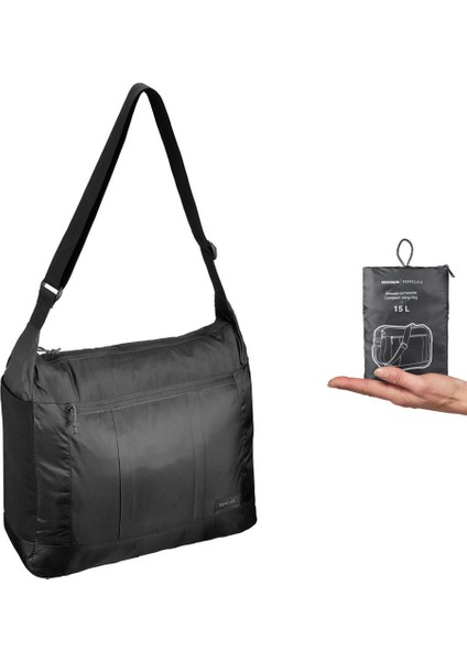 Postacı Çantası - 15 L - Siyah - Travel